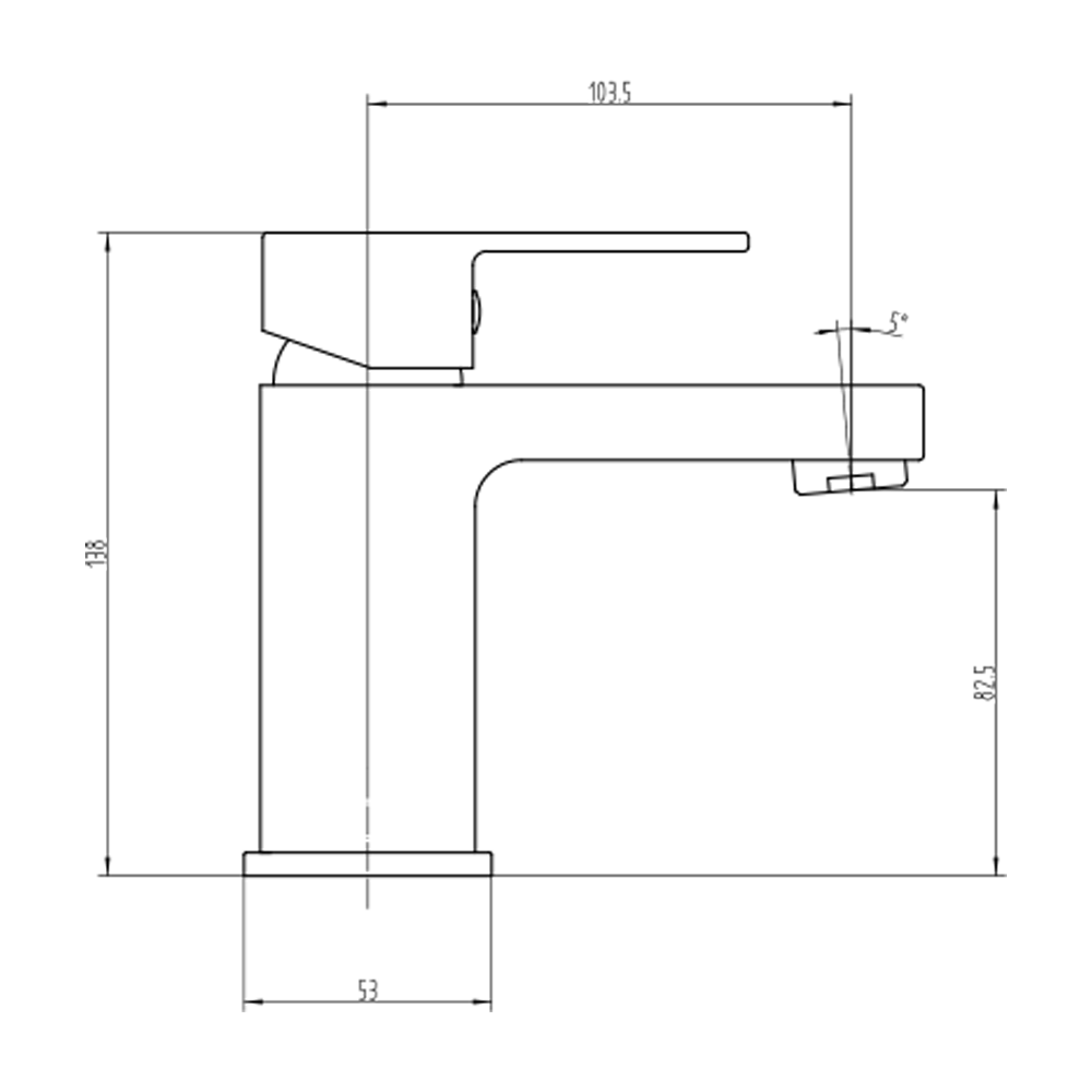 Vellamo Reveal Chrome Basin Mixer Tap & Waste