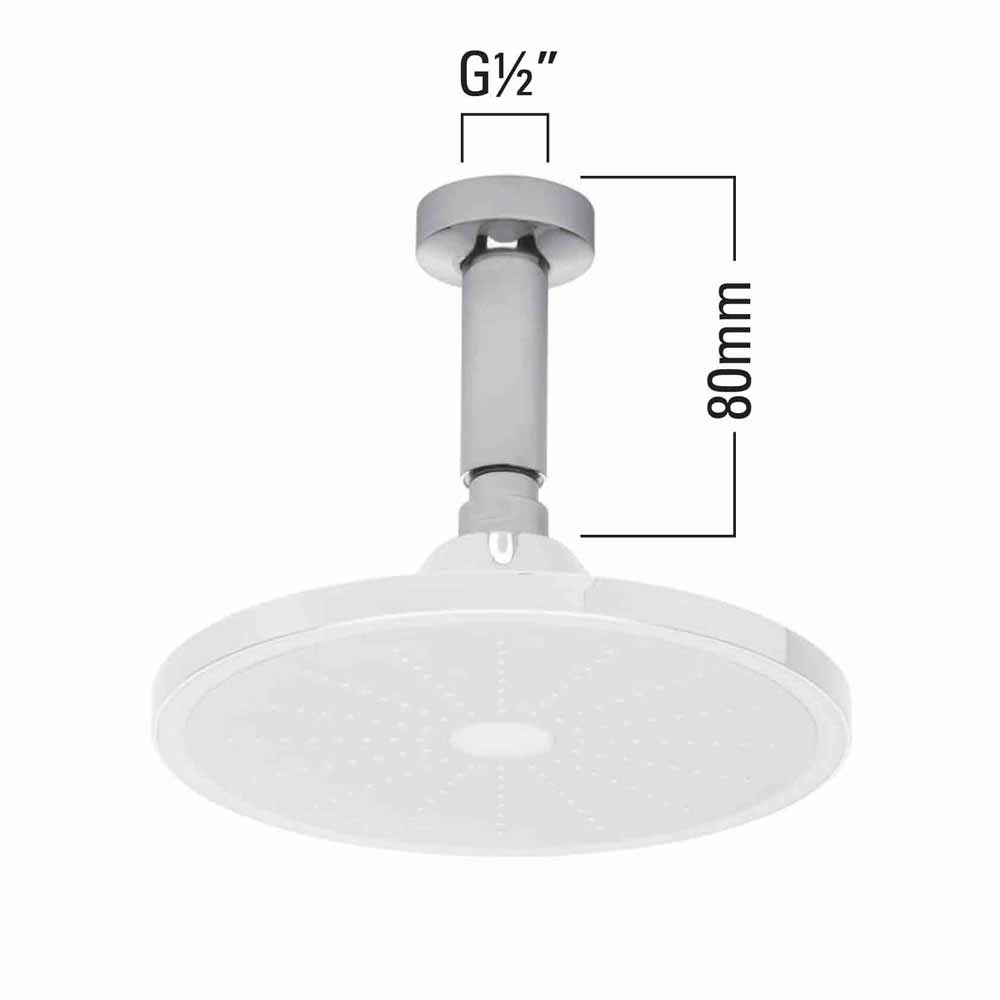 Roper Rhodes Round Short Ceiling Arm - 80mm