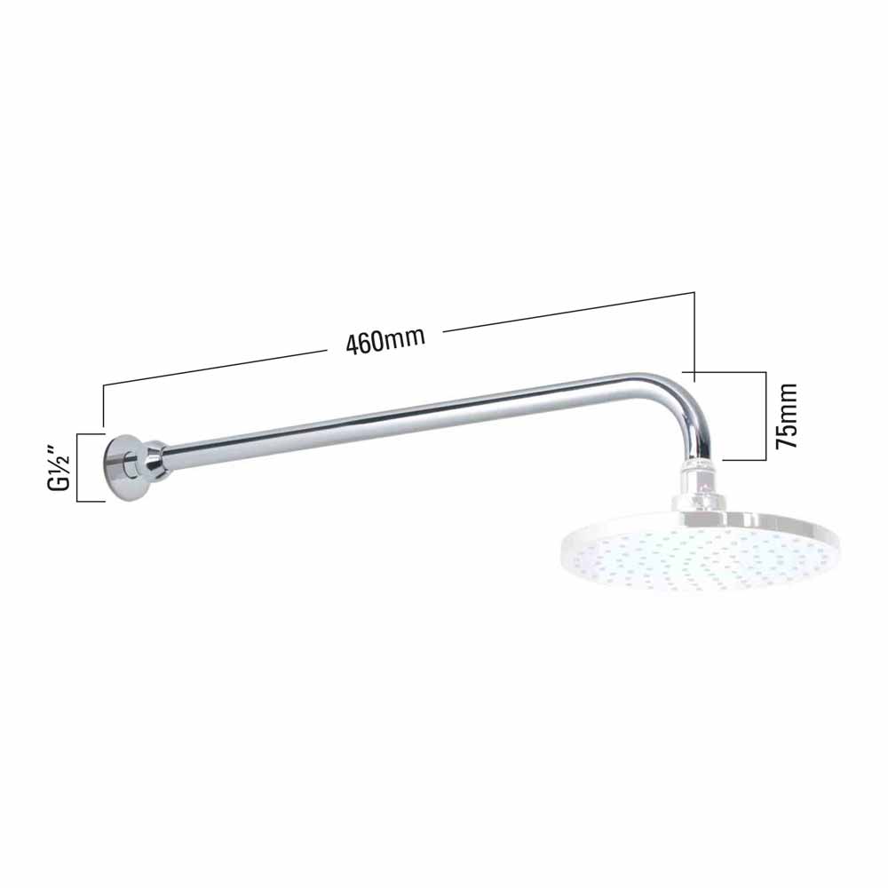 Roper Rhodes Adjustable Shower Arm - 460mm