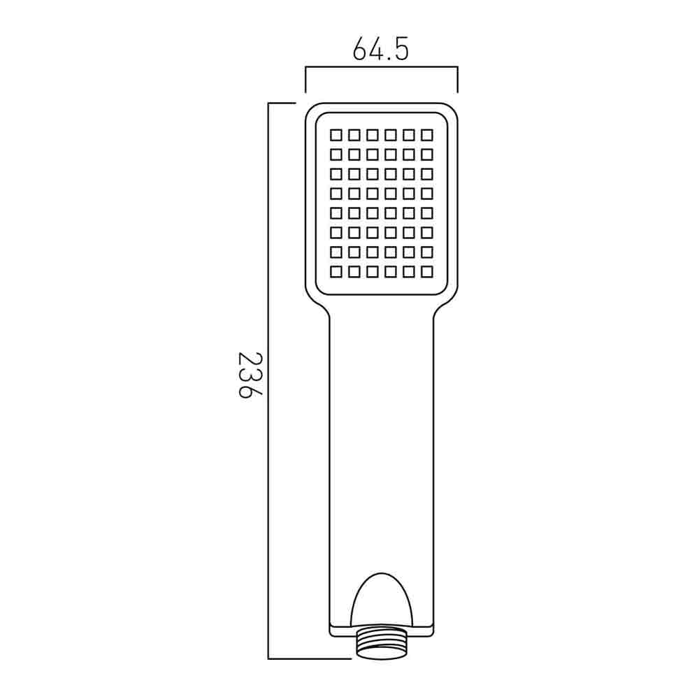 Vado Single Function Shower Handset