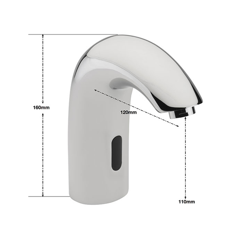 Sagittarius Contract Curved Infrared Mono Basin Mixer