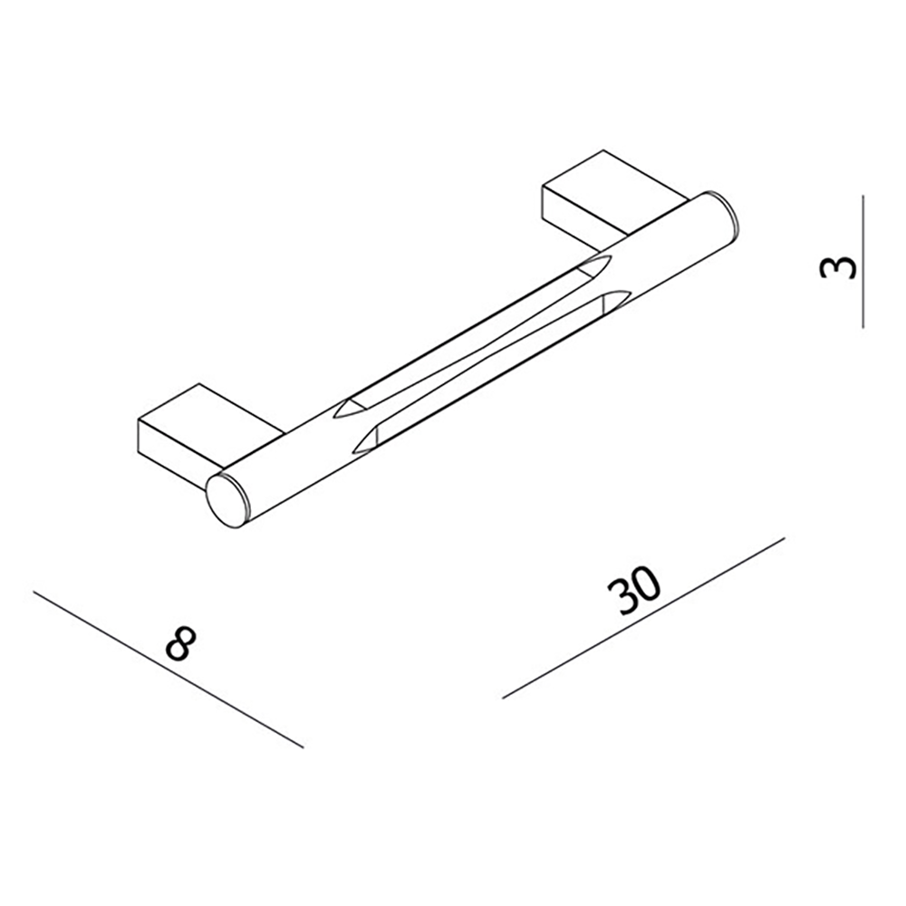 Crosswater MPRO Shower/Bath Grab Bar - 300mm
