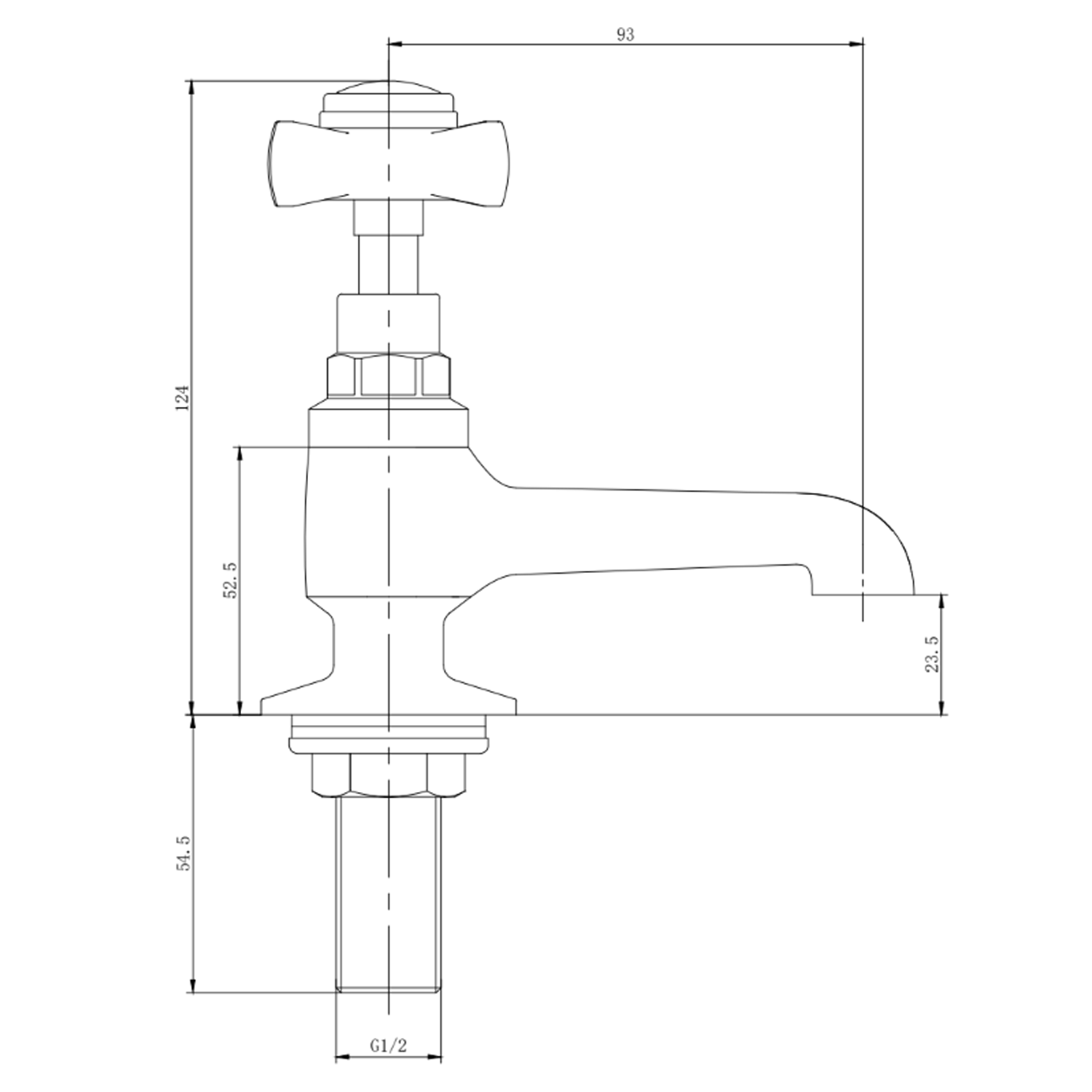 Butler & Rose Loretta Traditional Basin Pillar Taps