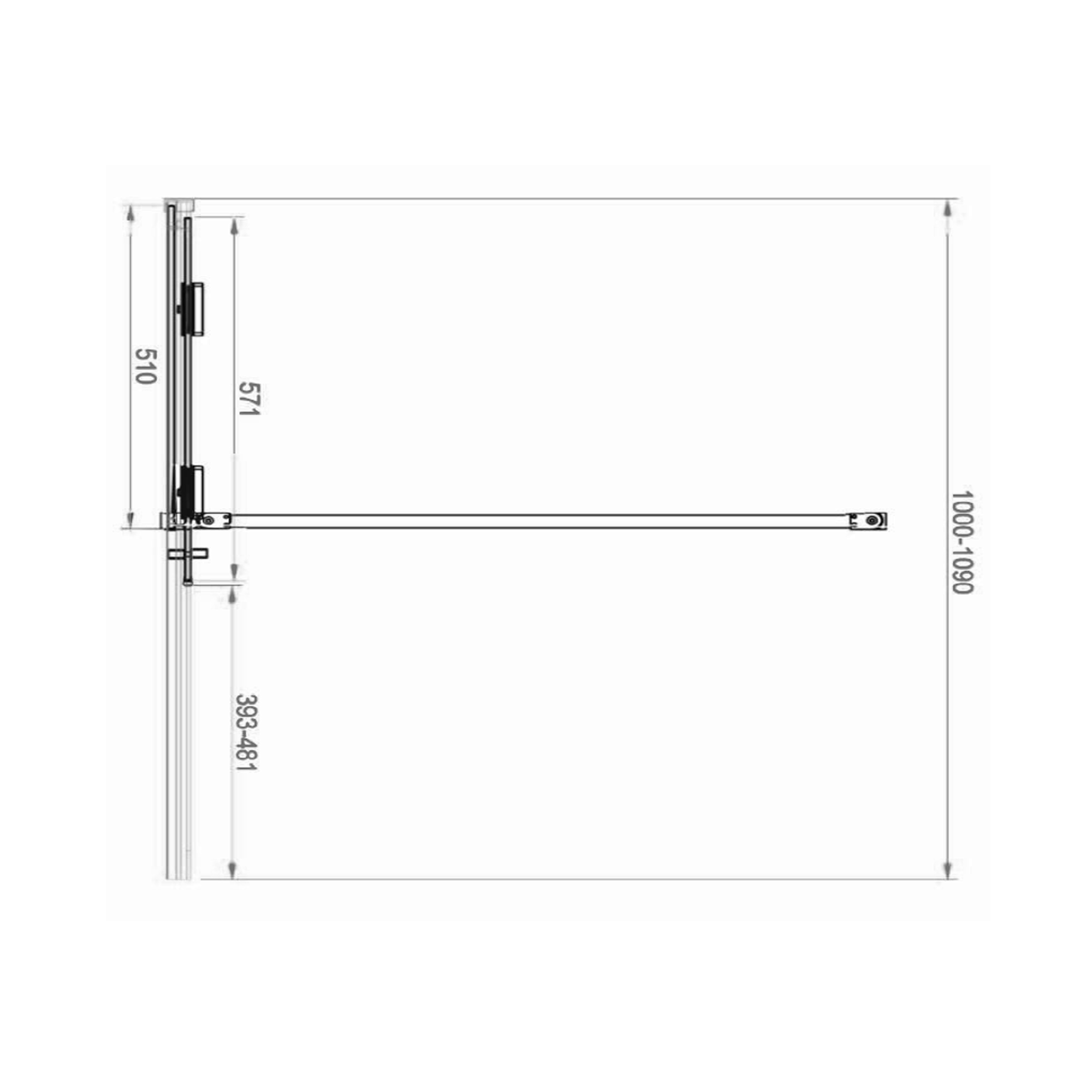 Harbour Momentum 8mm Easy Clean 2m Tall Sliding or Wetroom Shower Door & Optional Side Panel - Chrome