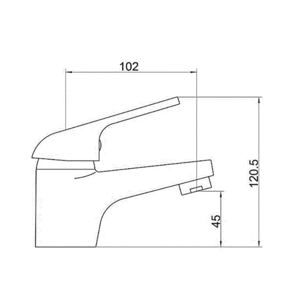 Sagittarius Prestige Contract Mono Basin Mixer with Clicker Waste