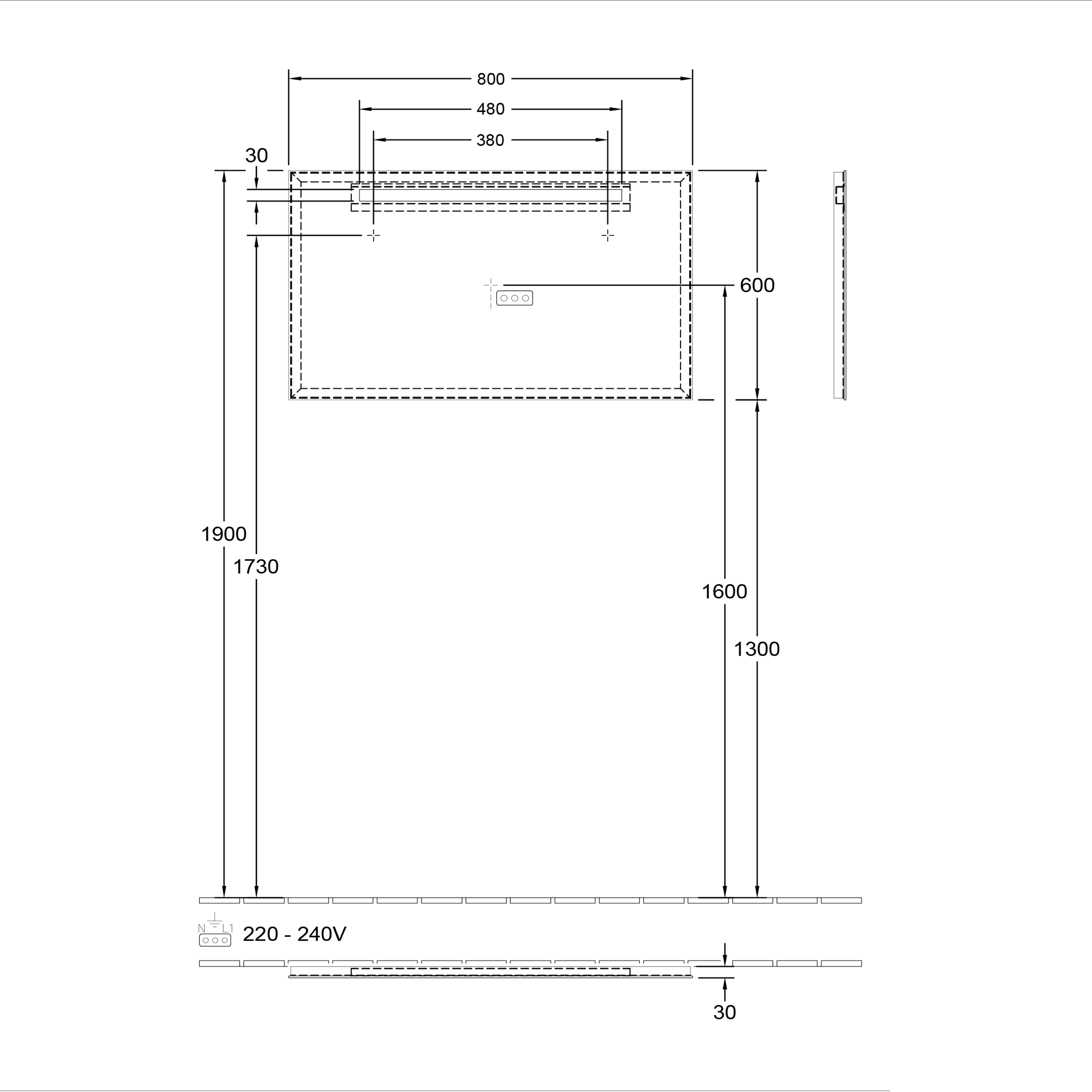 Villeroy & Boch More to See One LED Mirror