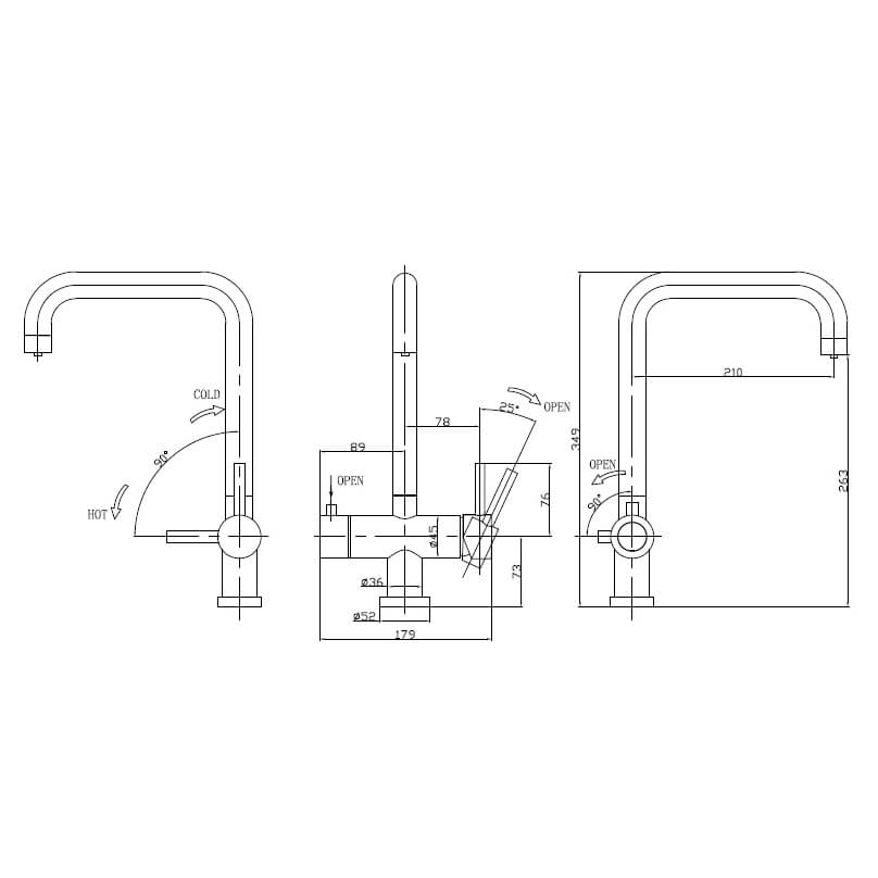 Vellamo Kaffe Brushed Copper Instant Boiling Tap with WRAS-Approved Digital Boiler & Filter