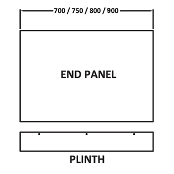 Emily 700mm Bath End Panel