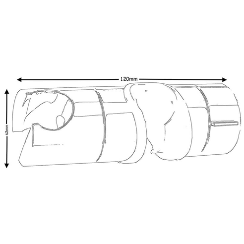 Drench Retrofit Universal Adjustable Riser Rail Shower Slider Bracket