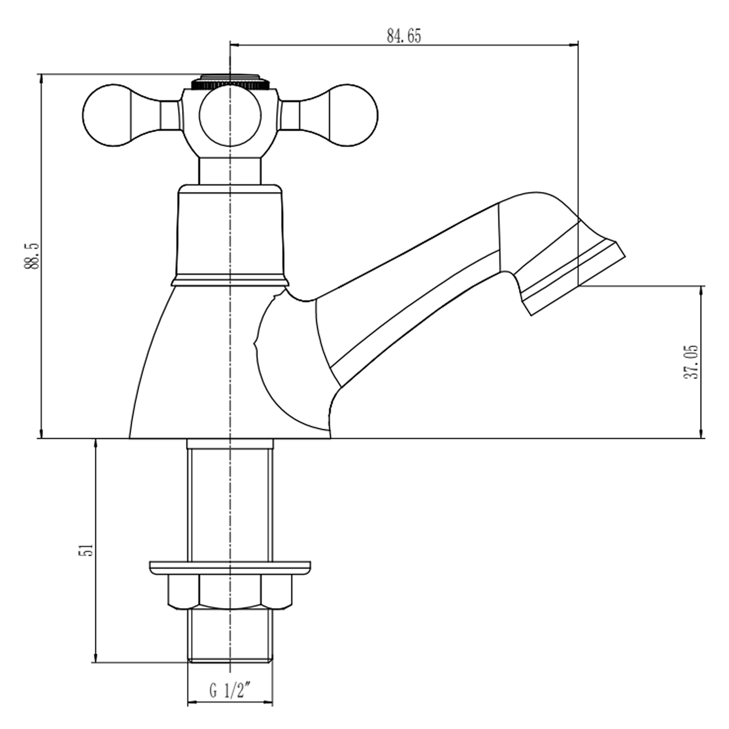 Butler & Rose Carlton Basin Taps Pair