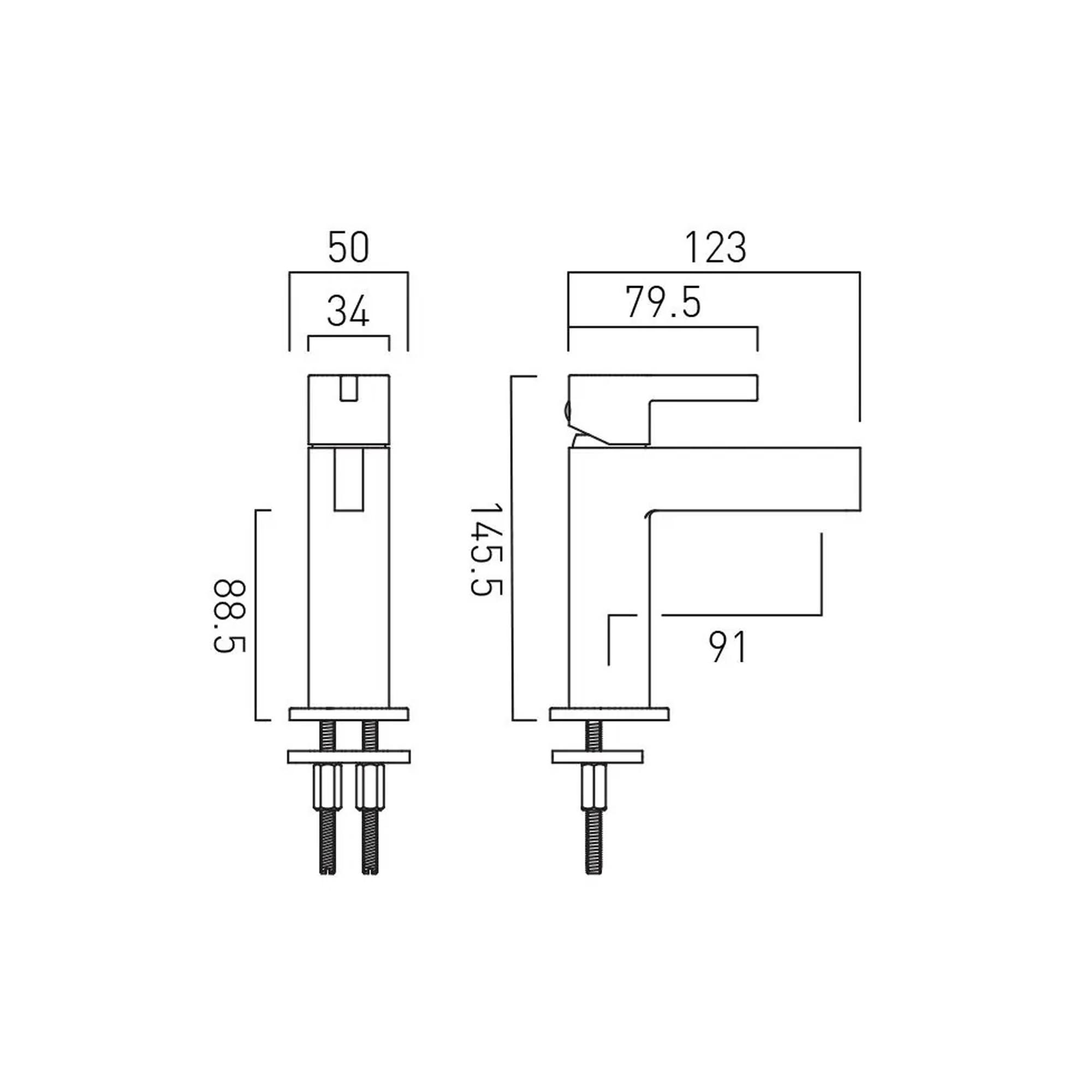 Vado Individual Edit Mini Mono Basin Mixer Tap
