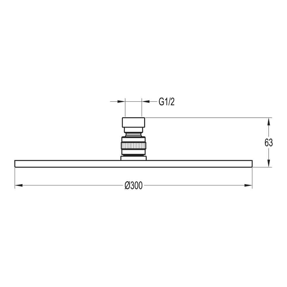Flova Design 300mm Air-Mix Rainshower Head