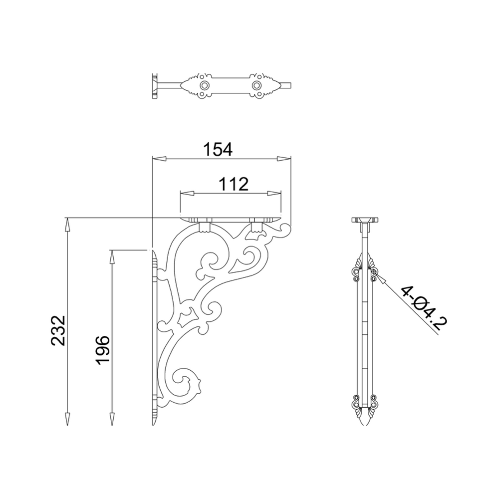 Burlington Medium Ornate Bracket