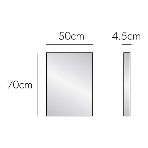 HIB Triumph 50 Mirror with Reflective Edges - 700 x 500mm