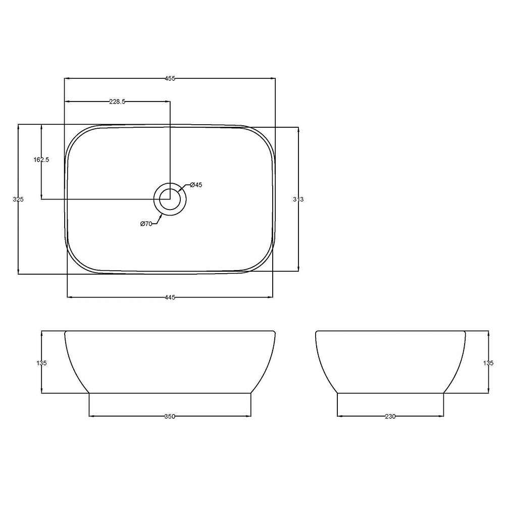 Hudson Reed Rectangular Countertop Basin Tap Warehouse