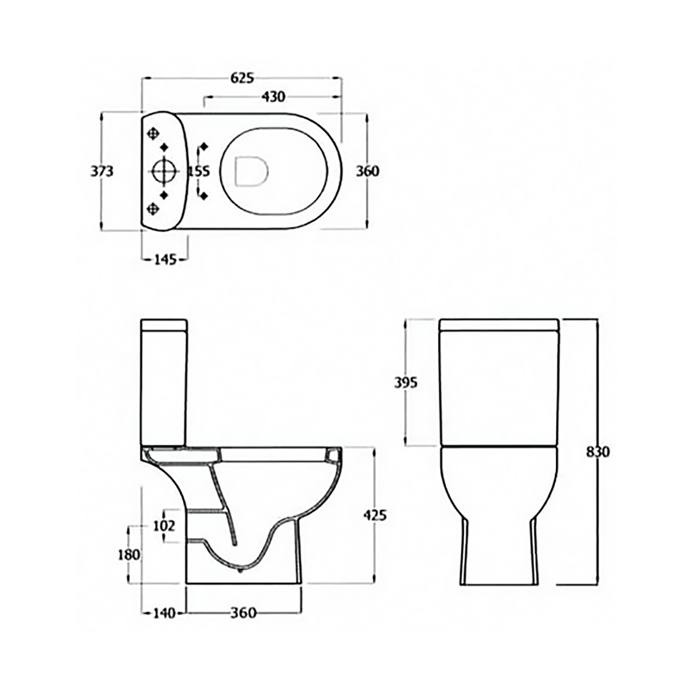 Rak Tonique Close Coupled Toilet & Soft Close Seat Tap Warehouse