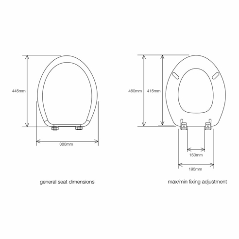 Roper Rhodes Infinity Anti-Bacterial Toilet Seat