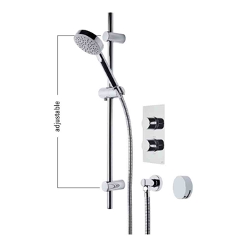 Roper Rhodes Event Round Dual Function Shower System With Bath Filler