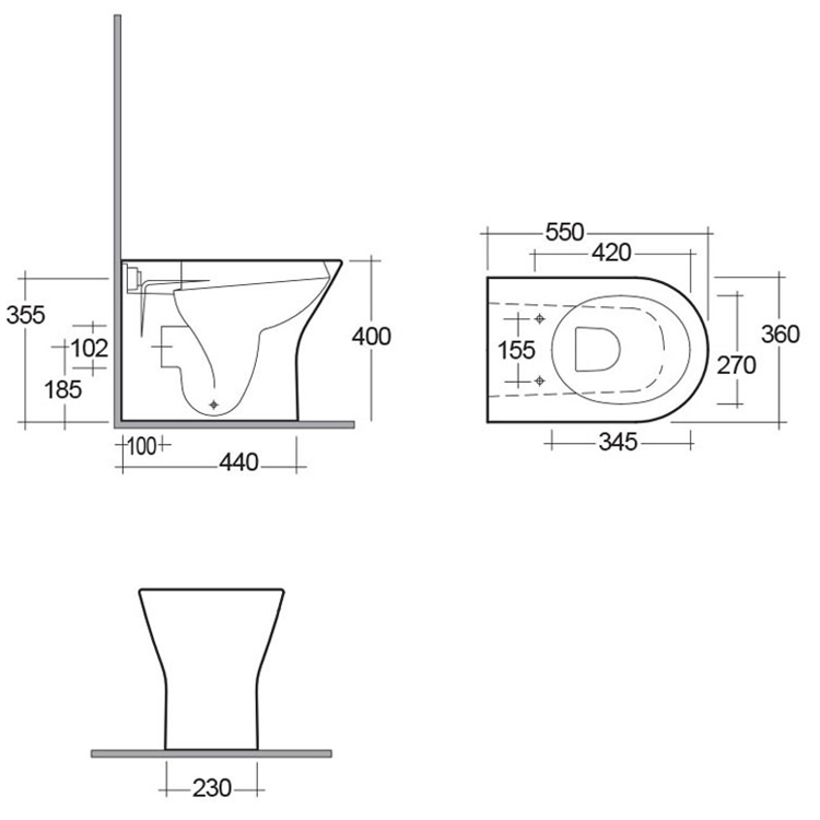 RAK Resort Back to Wall Rimless Toilet with Soft Close Seat Tap Warehouse