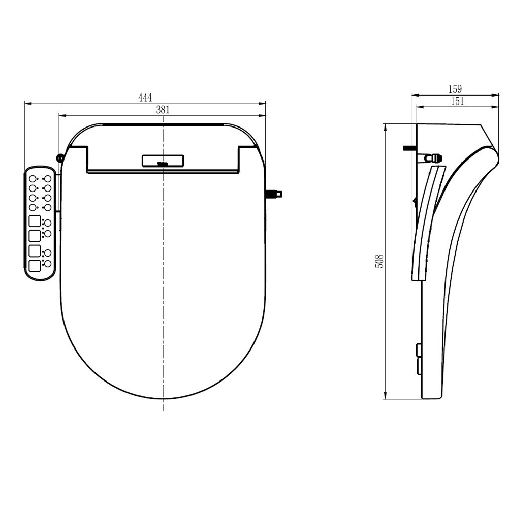 Vellamo Smart JapaneseStyle Bidet Toilet Seat Tap Warehouse
