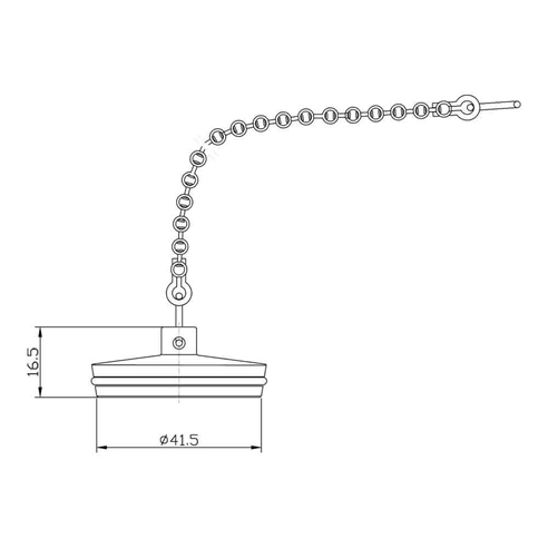 nuie Replacement Plug & Chain for Bath Wastes