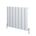Brenton Magma Single Panel Horizontal Aluminium Radiator - Textured White - 600 x 660mm