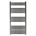 EliteHeat Steel Ladder Heated Towel Rail 25mm Bars - Brushed Black - 1200 x 600mm
