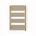 Terma Alex One Electric Heated Towel Rail with Heating Element - Brushed Brass - 760 x 500mm