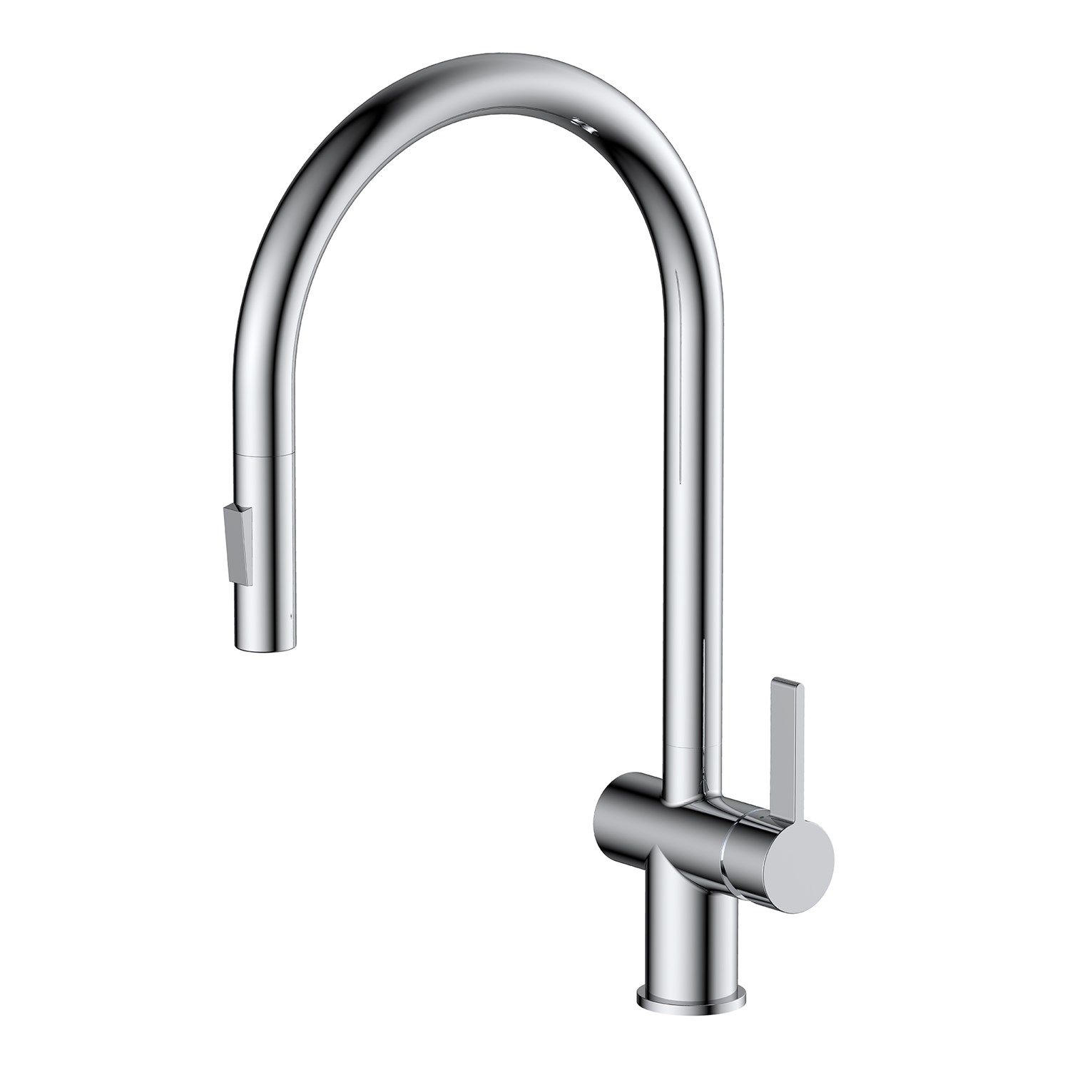 Just Taps VOS Pull Out Single Lever Mono Kitchen Mixer Chrome Tap